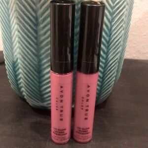 NEW Lot of 2x [Avon] True Color Lip Glow Lipgloss Cream in Afterglow Pink